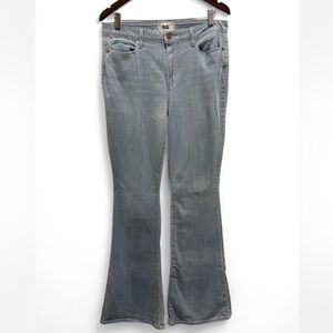 PAIGE Women's Light Gray Flare Jeans